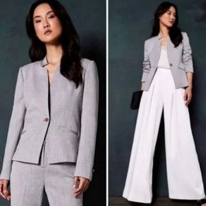 Ted Baker Daizi stitch detail Gray Blazer